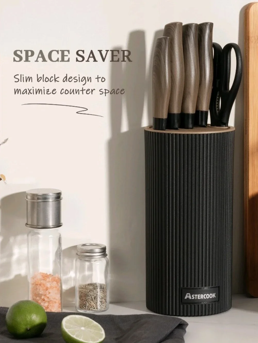 Astercook 6-Piece Knife Block Set